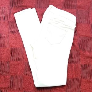 Hollister Size 5 Solid White Jeans